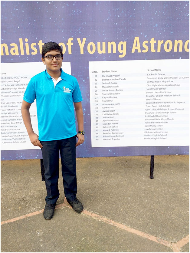 KiiT IS Student Wins The Young Astronomer Talent Search 2019 KIIT