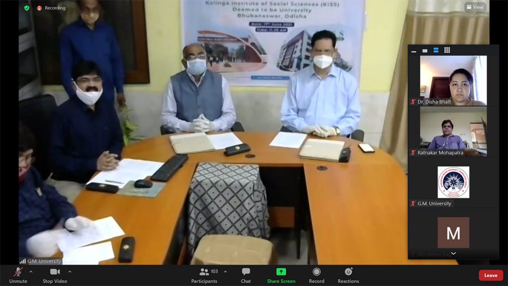 Prof. Deepak Kumar Behera addressing the virtual gathering