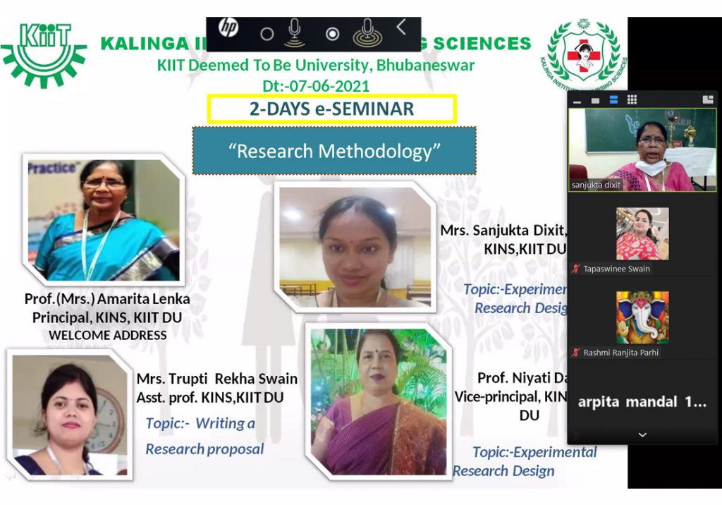KINS Organizes e- Seminar on “Research Methodology”